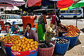 Yangon Myanmar. street sellers of the Chinese quarter. 